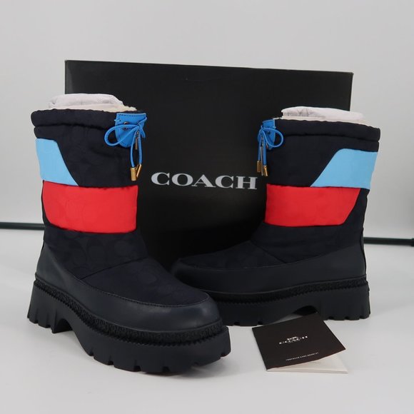 NWT COACH Puffer Snow Boot 9